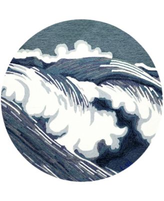 Liora Manne' - Capri Wave 8'x8'4" Round Area Rug