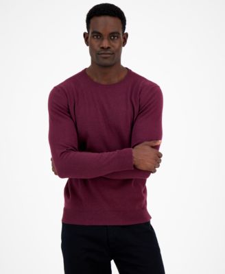 Alfani - Men's Solid Crewneck Sweater
