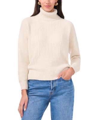Vince Camuto - Women's Multi-Stitch Turtleneck Sweater