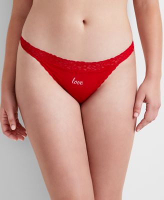 State of Day - Women's Lace-Trim Thong Underwear