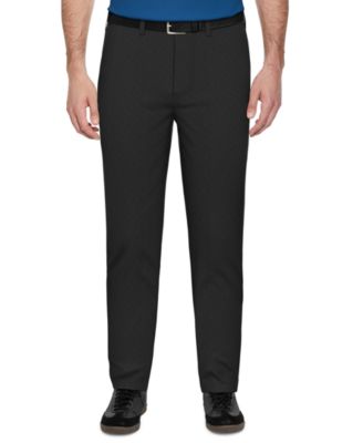 PGA TOUR - Men's Flat Front Micro Grid Textured Trousers