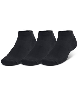 Under Armour - Men's Training Cotton 3-Pk. Moisture-Wicking Low-Cut Socks