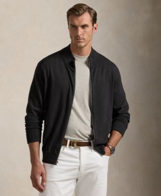 Polo Ralph Lauren - Men's Big & Tall Hybrid Full-Zip Mockneck Sweater