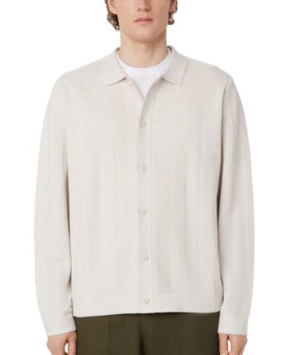 Frank And Oak - Men's Regular-Fit Sweater-Knit Stripe Button-Down Shirt