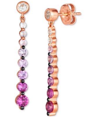 Le Vian - Pink Ombr&eacute; Sapphire (1-1/6 ct. t.w.) & White Sapphire (1/4 ct. t.w.) in 14k Rose Gold