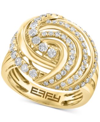 EFFY Collection - Diamond Swirling Cluster Statement Ring (1 ct. t.w.) in 14k Gold