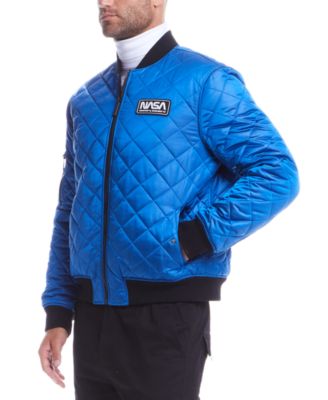 Space One - Men's NASA Reversible Quilted Bomber Jacket