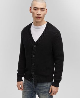 Mode of One - Men's Long-Sleeve Relaxed Cardigan Sweater