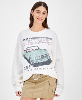 Grayson Threads, The Label - Juniors' Ford Mustang Graphic Sweatshirt