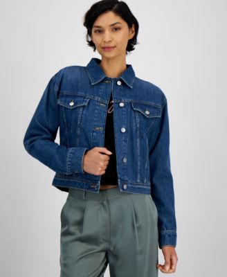 BOSS Orange - Women's Cropped Cotton Denim Jacket