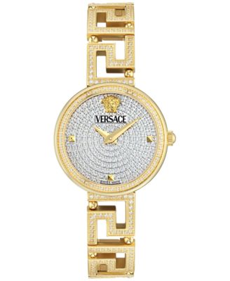 Versace - Women's Swiss Greca Goddess Diamond (1-7/8 ct. t.w.) Gold Ion Plated Bracelet Watch 28mm
