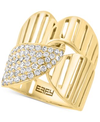 EFFY Collection - Diamond Pav&eacute; Openwork Statement Ring (5/8 ct. t.w.) in 14k Gold