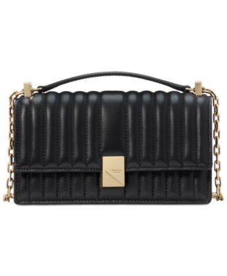 kate spade new york - Deco Quilted Leather Mini Flap Chain Crossbody Bag