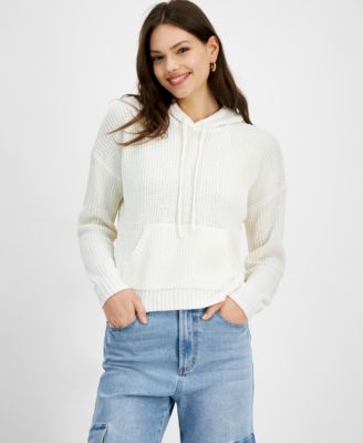 Hippie Rose - Juniors' Knit Hoodie