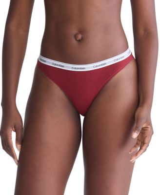 Calvin Klein - Women's Modern Logo Low-Rise Thong Underwear