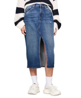 Tommy Jeans - Women's Claire High-Waist Denim Midi Skirt