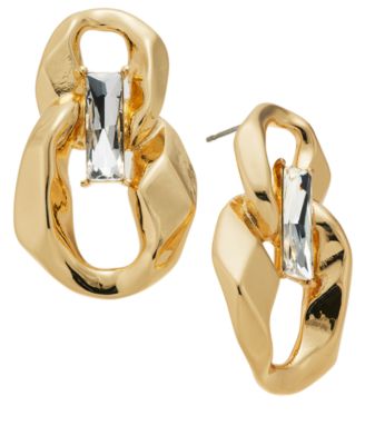 I.N.C. International Concepts - Baguette Crystal Sculptural Drop Earrings