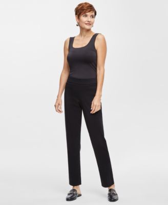 JM Collection - Women's Pull-On Slim-Leg Ankle Pants