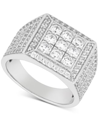 Grown With Love - Men's Lab Grown Diamond Square Cluster Ring (2 ct. t.w.) in 10k Gold