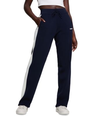 GUESS - Women's Michela Mid-Rise Side-Stripe Pants