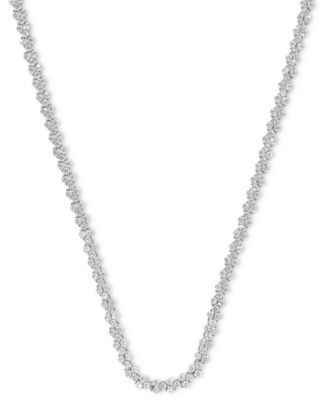 Kendra Scott - Rhodium-Plated Crystal Adjustable Tennis Necklace, 16"-19"
