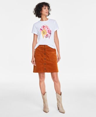 On 34th - Women's Short-Sleeve Floral Graphic T-Shirt