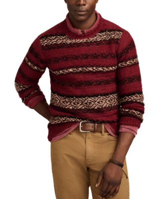Lucky Brand - Men's Fair Isle Long Sleeve Crewneck Sweater