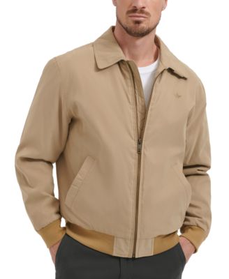Dockers - Men's Relaxed-Fit Microtwill Full-Zip Bomber Jacket