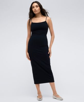 Kenneth Cole - Women's Pinstripe Sleeveless Midi Slip Dress