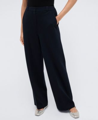 Kenneth Cole - Women's Fly-Front High-Rise Wide-Leg Pants