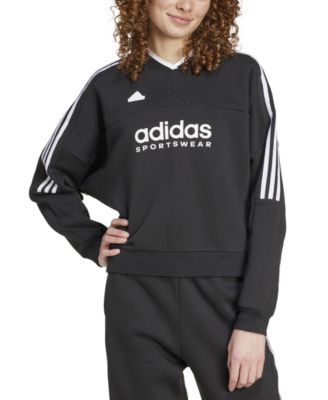 adidas - Women's Tiro Cut 3-Stripes Fleece Sweatshirt