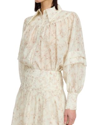 En Saison - Women's Jaylin Printed Button-Front Shirt