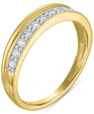 Forever Grown Diamonds - Lab-Grown Diamond Faux-Stack Ring (1/4 ct. t.w.) in 10k Yellow Gold