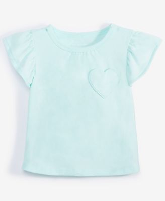 First Impressions - Baby Girls Short-Sleeve Heart T-Shirt