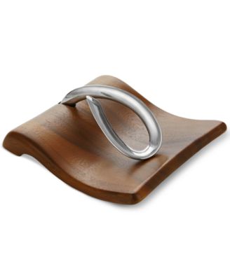 Nambé - Wood & Stainless Steel Breeze Napkin Holder