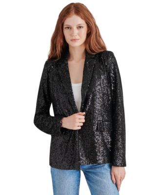 Steve Madden - Women's Payton Sequined Boyfriend Blazer