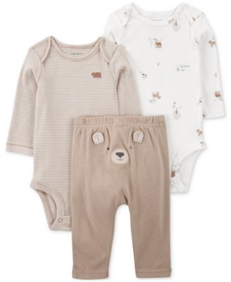 Carter's - Baby Bear Little Character Cotton Bodysuits & Pants, 3 Piece Set