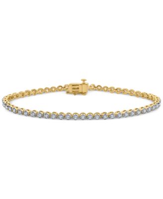 Macy's - Diamond Tennis Bracelet (1 ct. t.w.) in 10k Yellow Gold