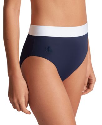 Lauren Ralph Lauren - Women's Banded High-Waist Bikini Bottoms