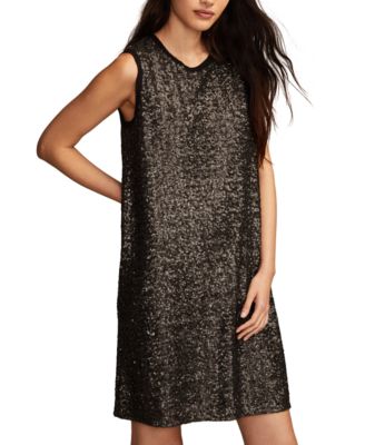 Lucky Brand - Women's Sequin Shift Mini Dress