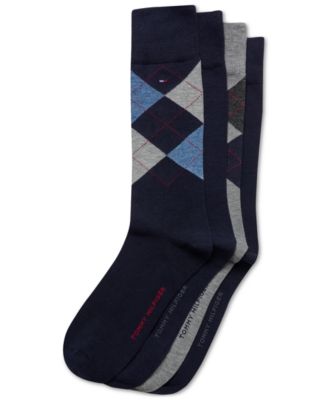 Tommy Hilfiger - Men's 4-Pk. Argyle Crew Dress Socks