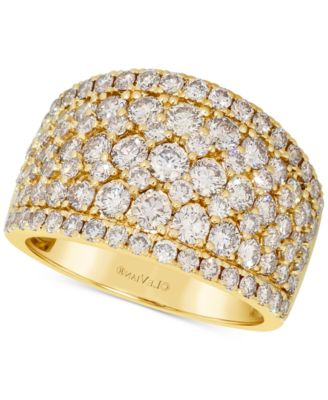 Le Vian - Nude Diamond Multirow Cluster Statement Ring (2-5/8 ct. t.w.) in 14k Gold
