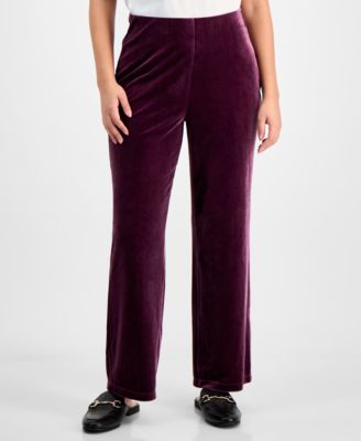 AK Anne Klein - Petite Wide-Leg Pull-On Pants