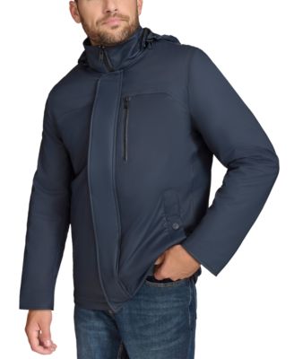 Marc New York - Men's Penrith Water-Resistant Rubberized Hooded Jacket