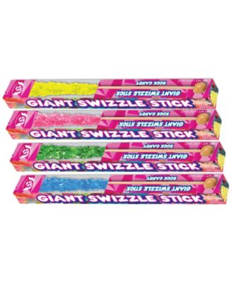 IT'SUGAR - Giant Rock Candy Swizzle Sticks, 4 Pack
