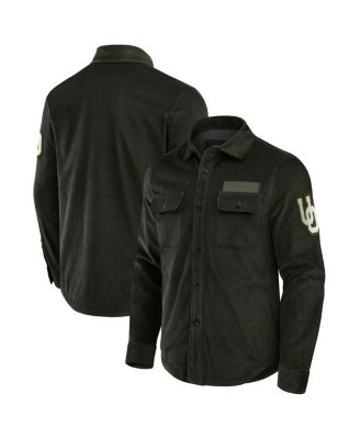 Fanatics - Men's byOlive Oregon Ducks Corduroy Full-Button Shacket