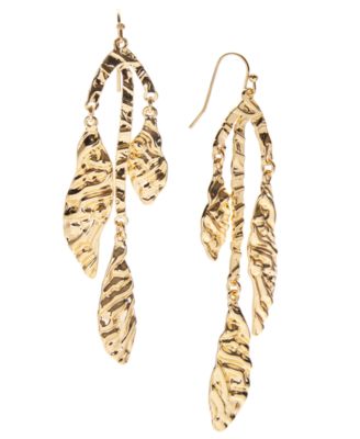I.N.C. International Concepts - Gold-Tone Textured Sea Life Statement Earrings
