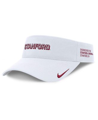 Nike - Men's White Stanford Cardinal 2025 On-Field Gameday Performance Ace Adjustable Visor