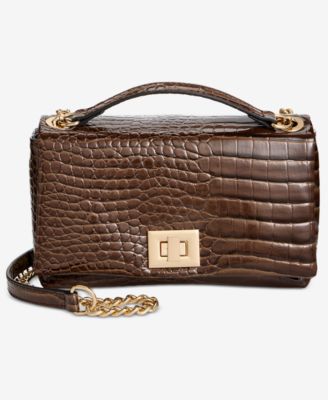 I.N.C. International Concepts - Mini Ajae Croc-Embossed Shoulder Bag