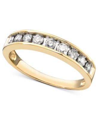Macy's - Diamond Channel Ring (1/2 ct. t.w.) in 14k Gold
